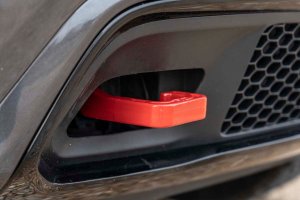 Jeep Grand Cherokee Tow Hooks - Front - Rough Country - Forged - Red - '15-'22